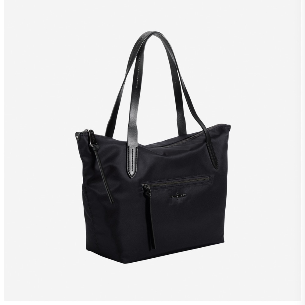 Cole Haan Black Tote Parker Nylon Shopper Design Bag